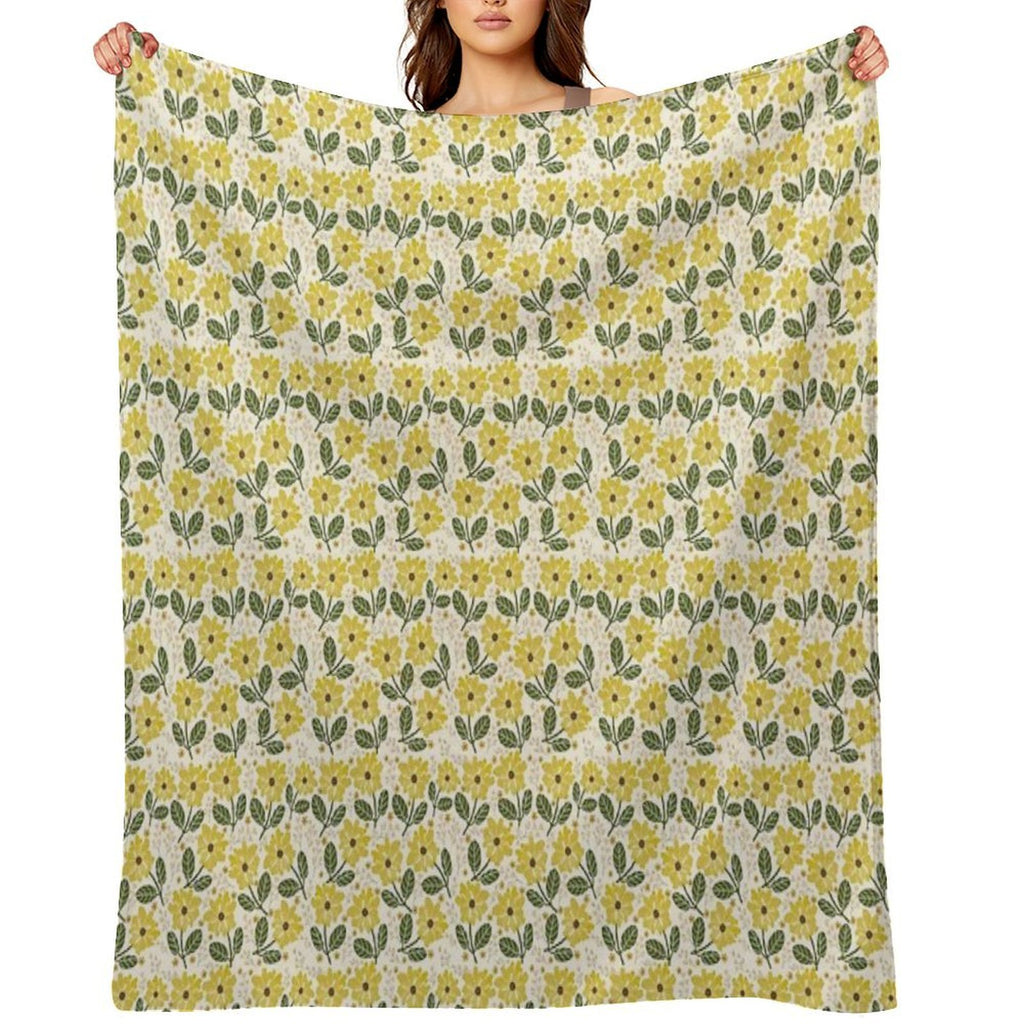Golden Bloom All-season Throw Blanket