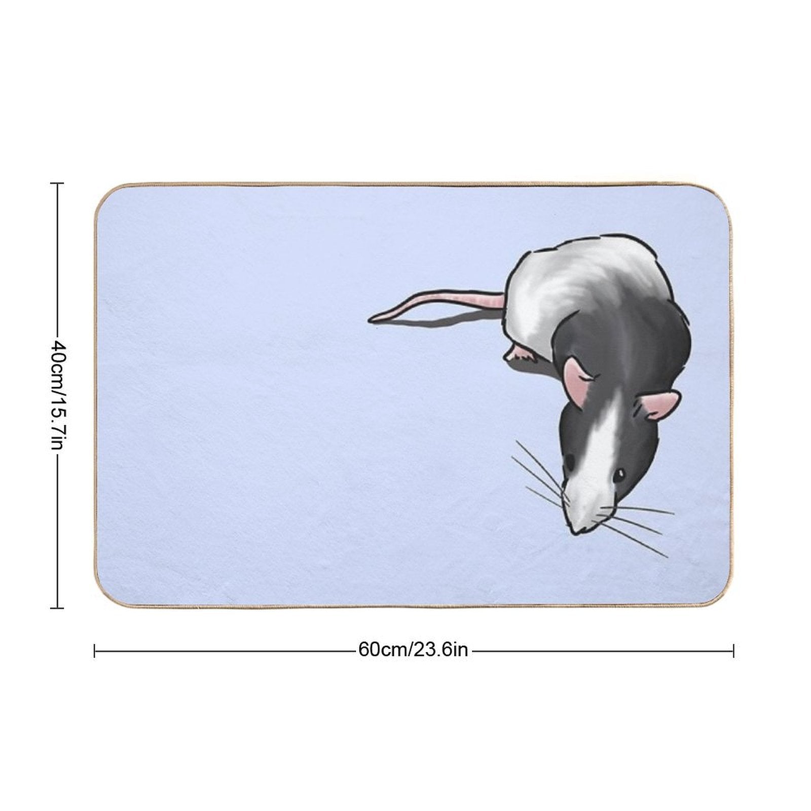 Arwen The Rat  Eco-Friendly Bath Mat