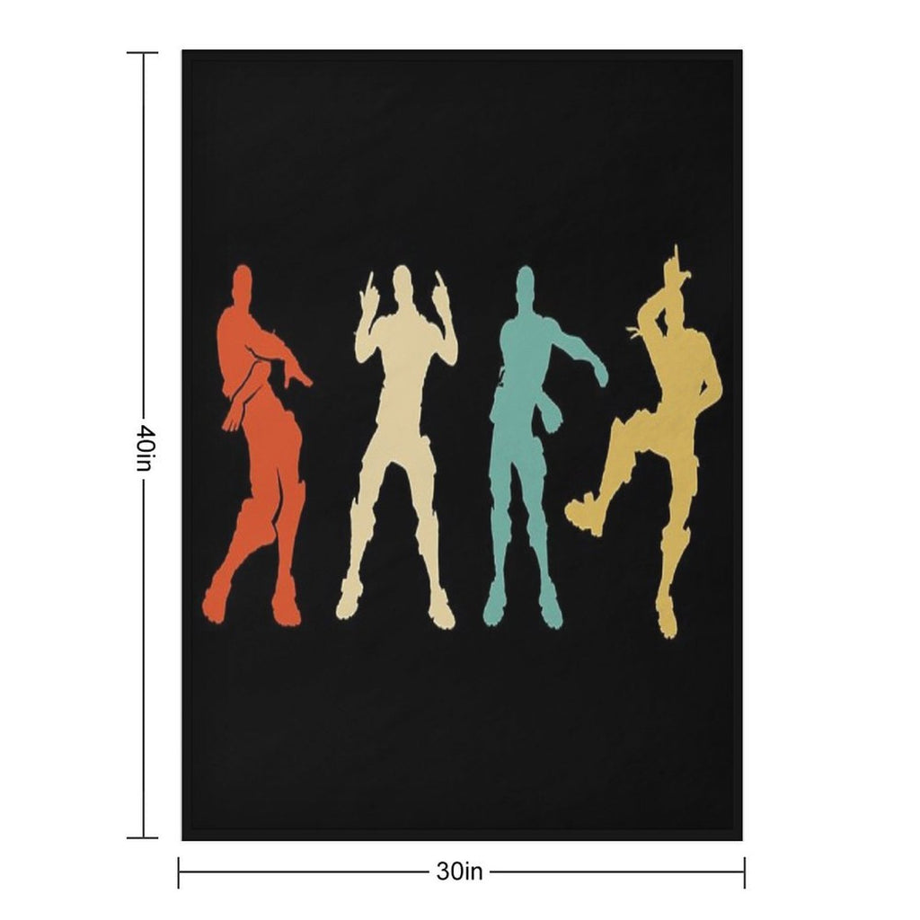 Battle Royale Victory Dance Cool Justice Dance Compact Throw Blanket