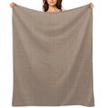 Tiled Pattern - Brown All-season Throw Blanket