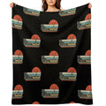 Ice Hockey Vintage Eat Sleep Premium Throw Blanket