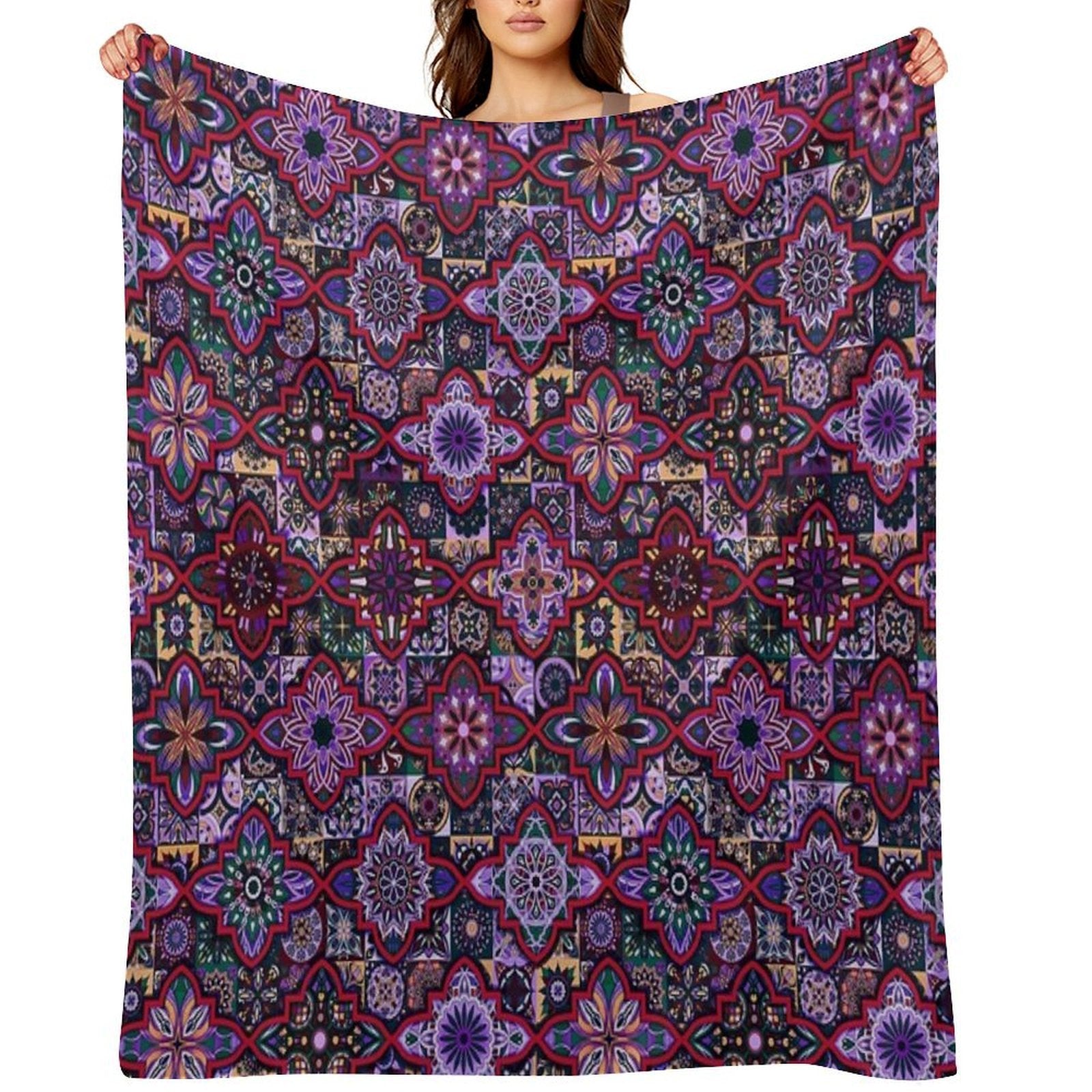 Native Boho Design All-season Throw Blanket
