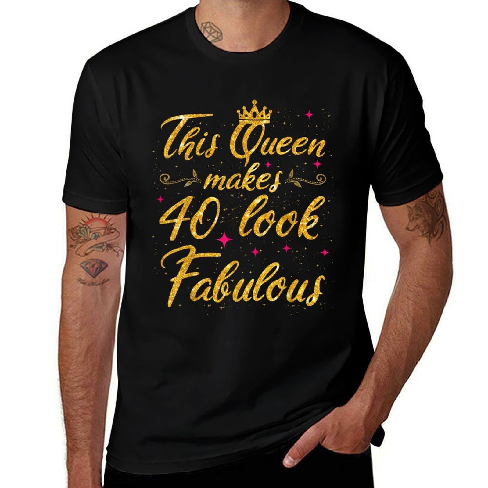 This Queen Makes 40 Look Fabulous 40th Birthday  Odor-resistant T-Shirt