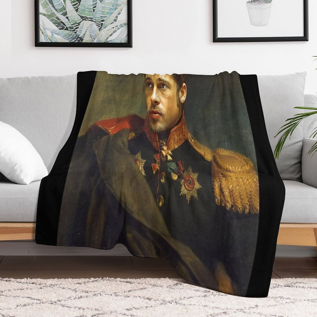 Brad Pitt - Replaceface Versatility Throw Blanket