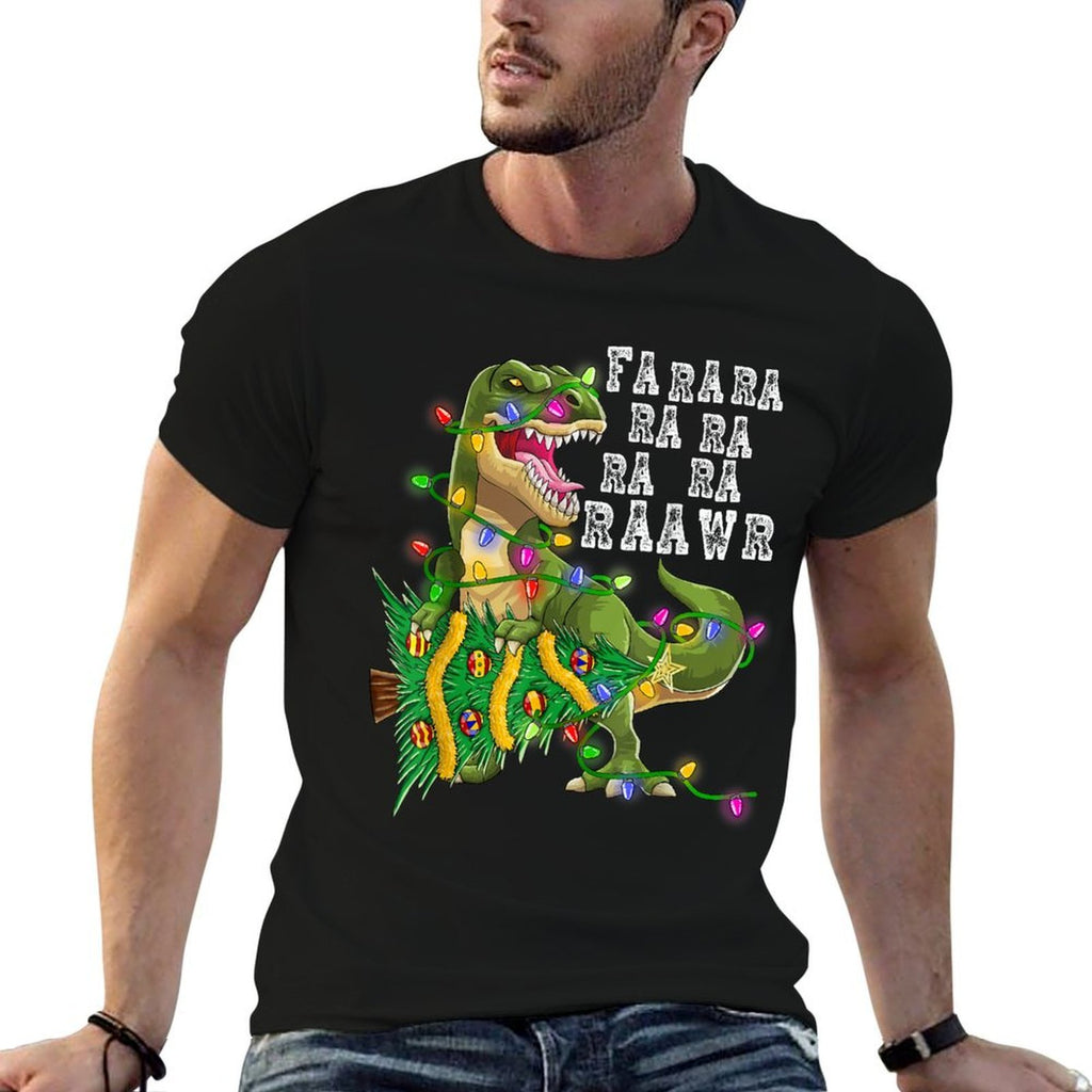 Dinosaur Christmas Fa Ra Rawr Tree Rex Boys Xmas Gift  Versatile T-Shirt