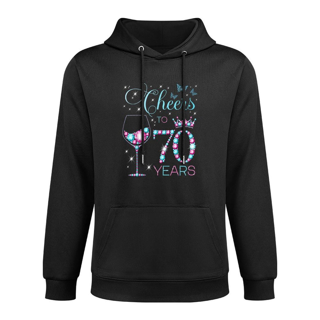 Cheers to 70 Years Old 70th Birthday Party 70th Happy Bday Layering Staple Hoodie