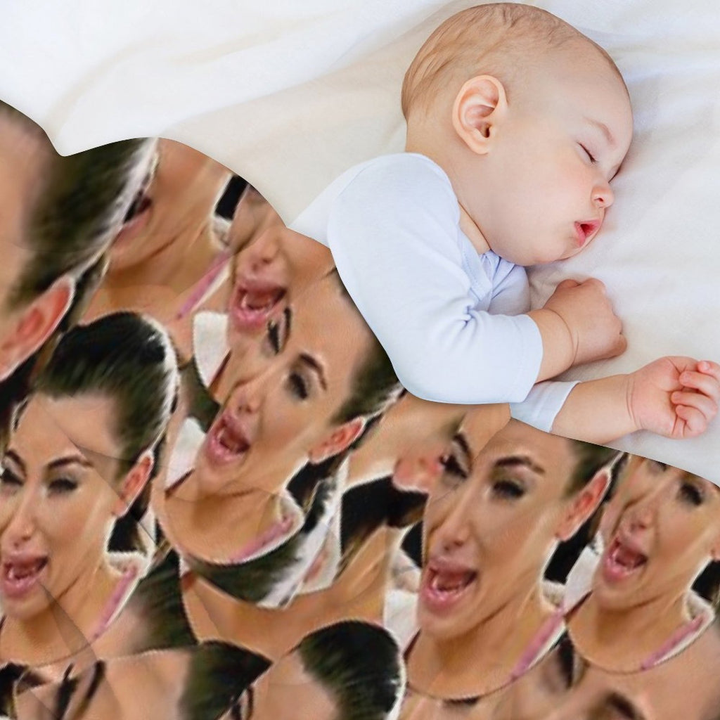 Crying Kim Kardashian Quick-dry Throw Blanket