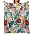 Vintage Garden VI Anti-pilling Throw Blanket