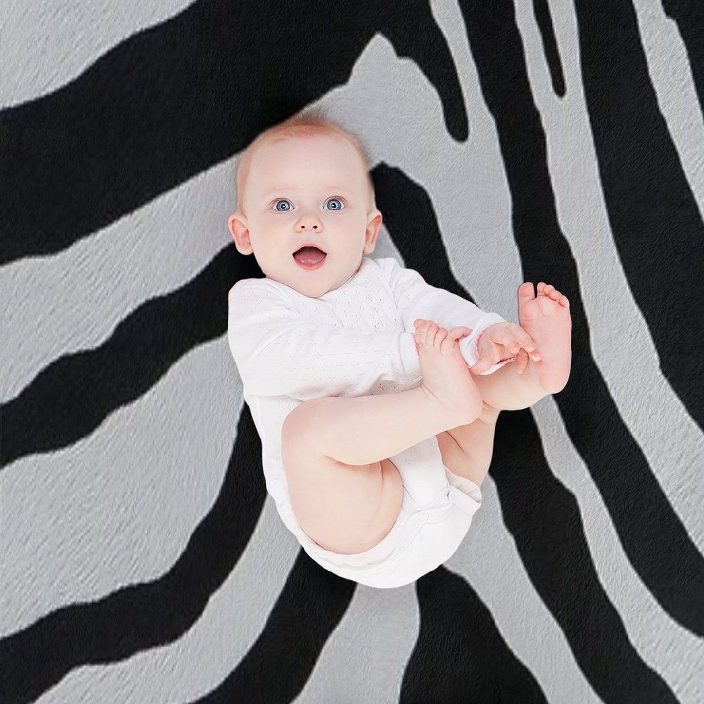 Zebra Pattern Easy Care Throw Blanket