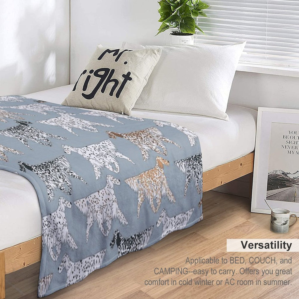 All The English Setters! Velvety-soft Throw Blanket