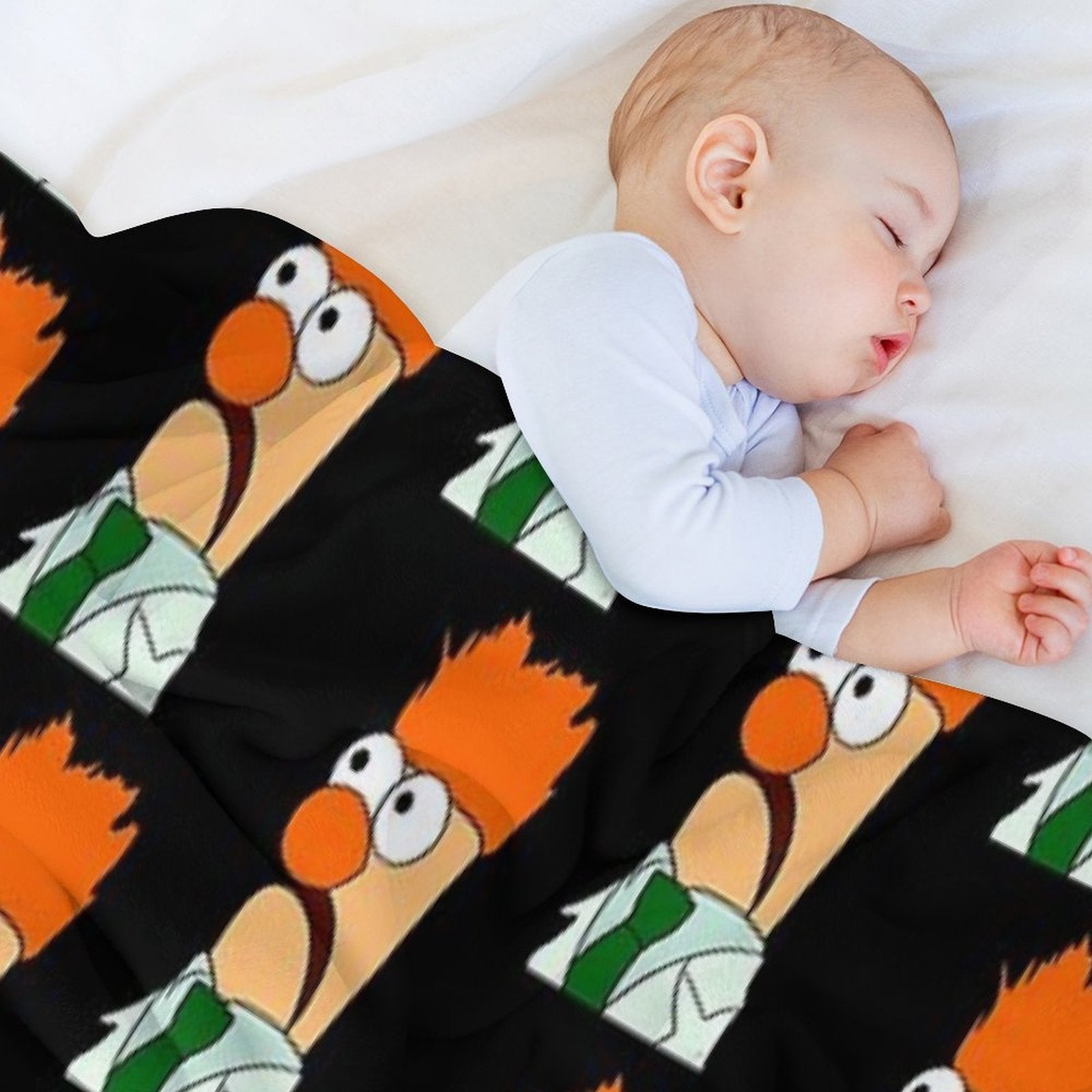 Beaker Comic Portrait (version 23 -  No Background) Easy Care Throw Blanket