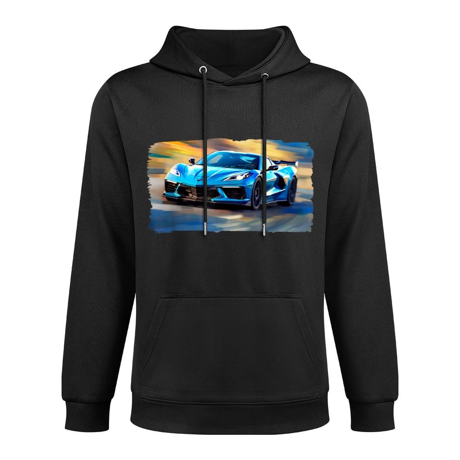 Rapid Blue C8 in A Blur Casual Wear Hoodie