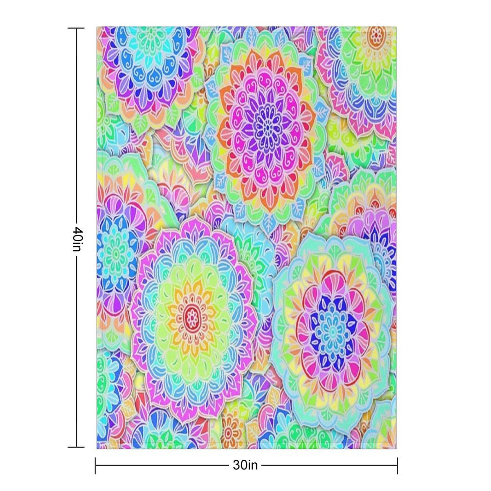 Psychedelic Summer Comfort Throw Blanket