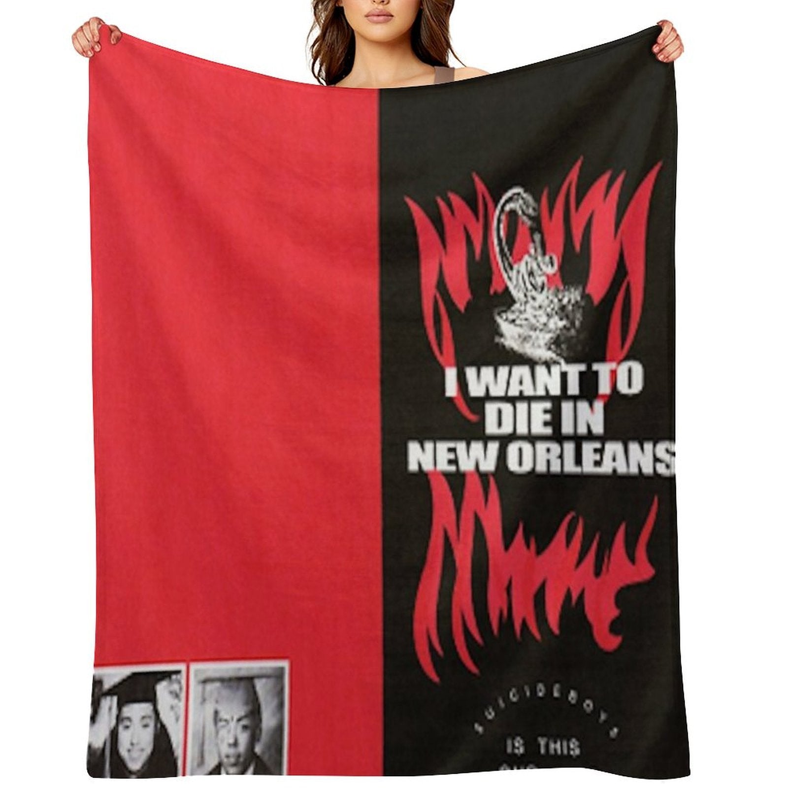 IWANTTODIEINNEWORLEANS Compact Throw Blanket