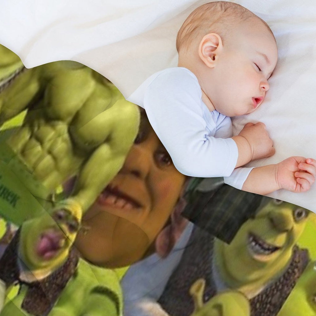 Shrek Meme Collage Gift-ready Throw Blanket