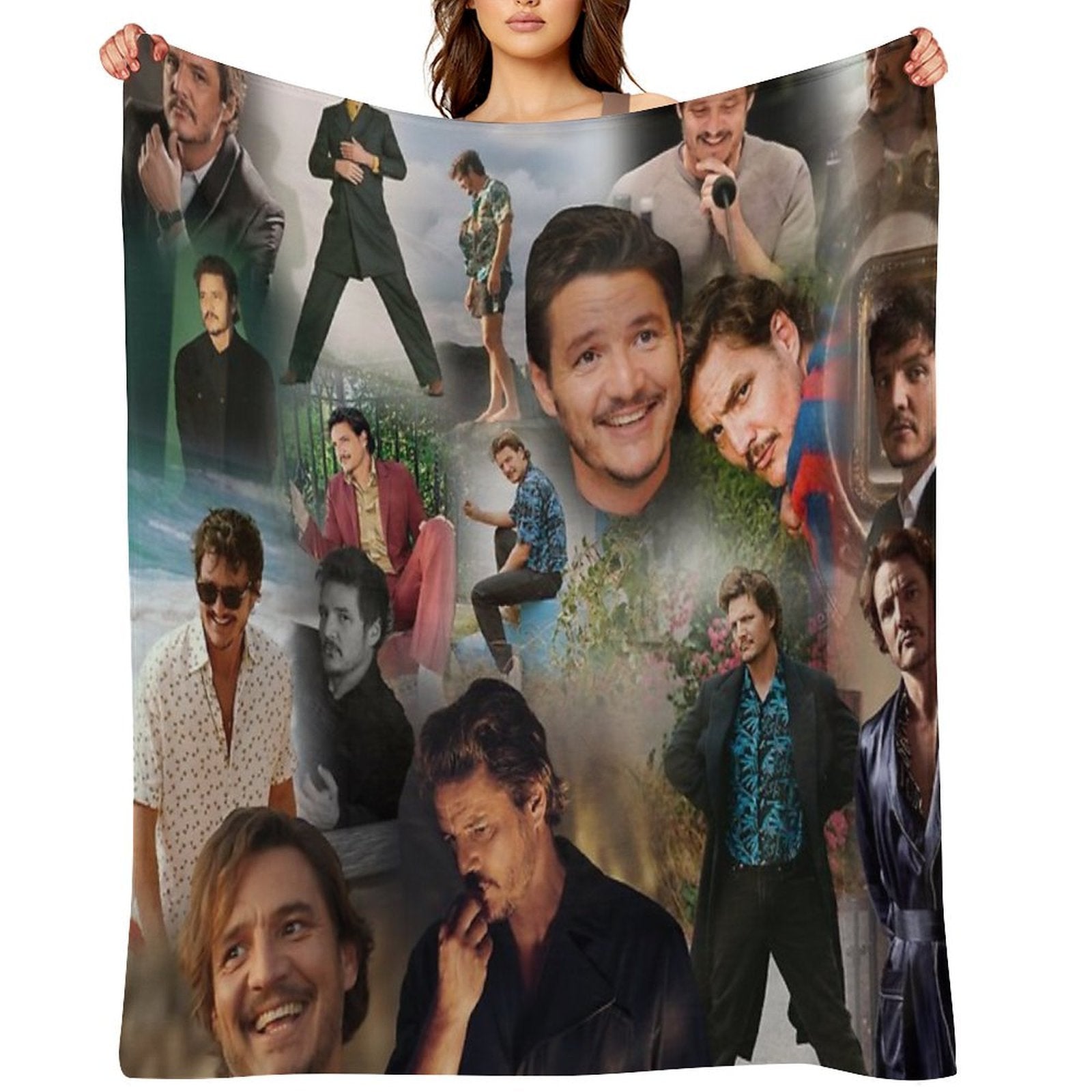 Pedro Pascal Premium Throw Blanket