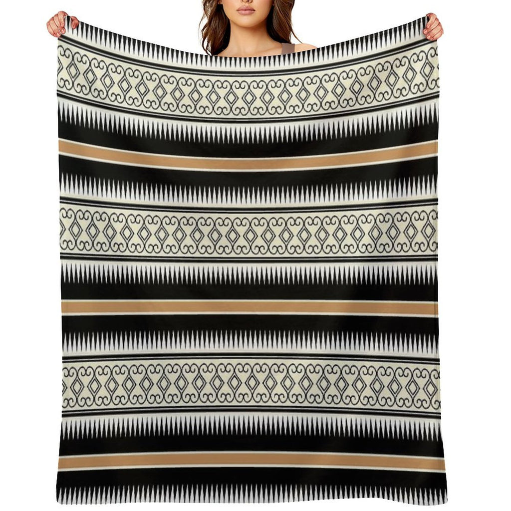 Tribal Seamless Pattern Multi-functional Throw Blanket