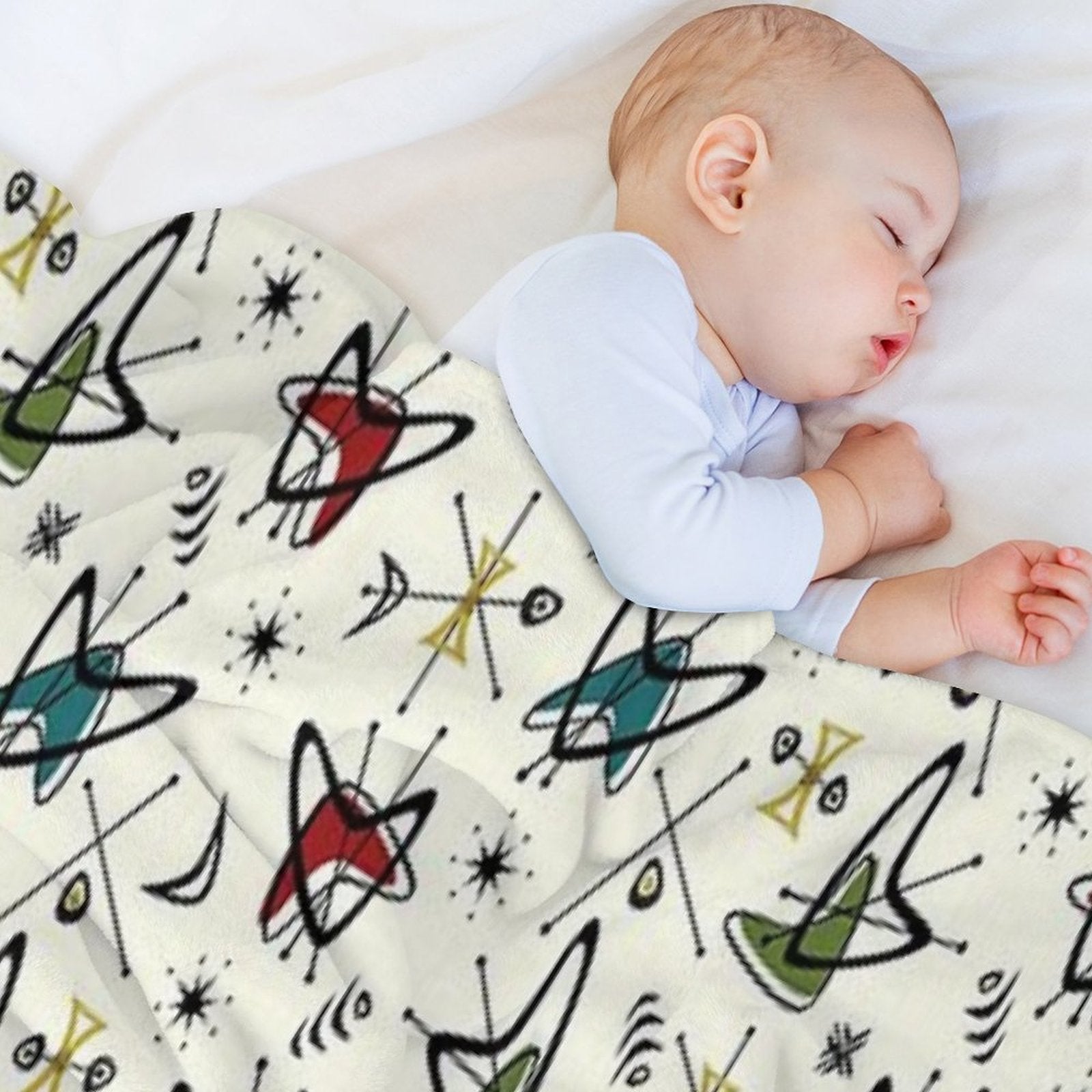 Atomic Boomerang Flashback All-season Throw Blanket