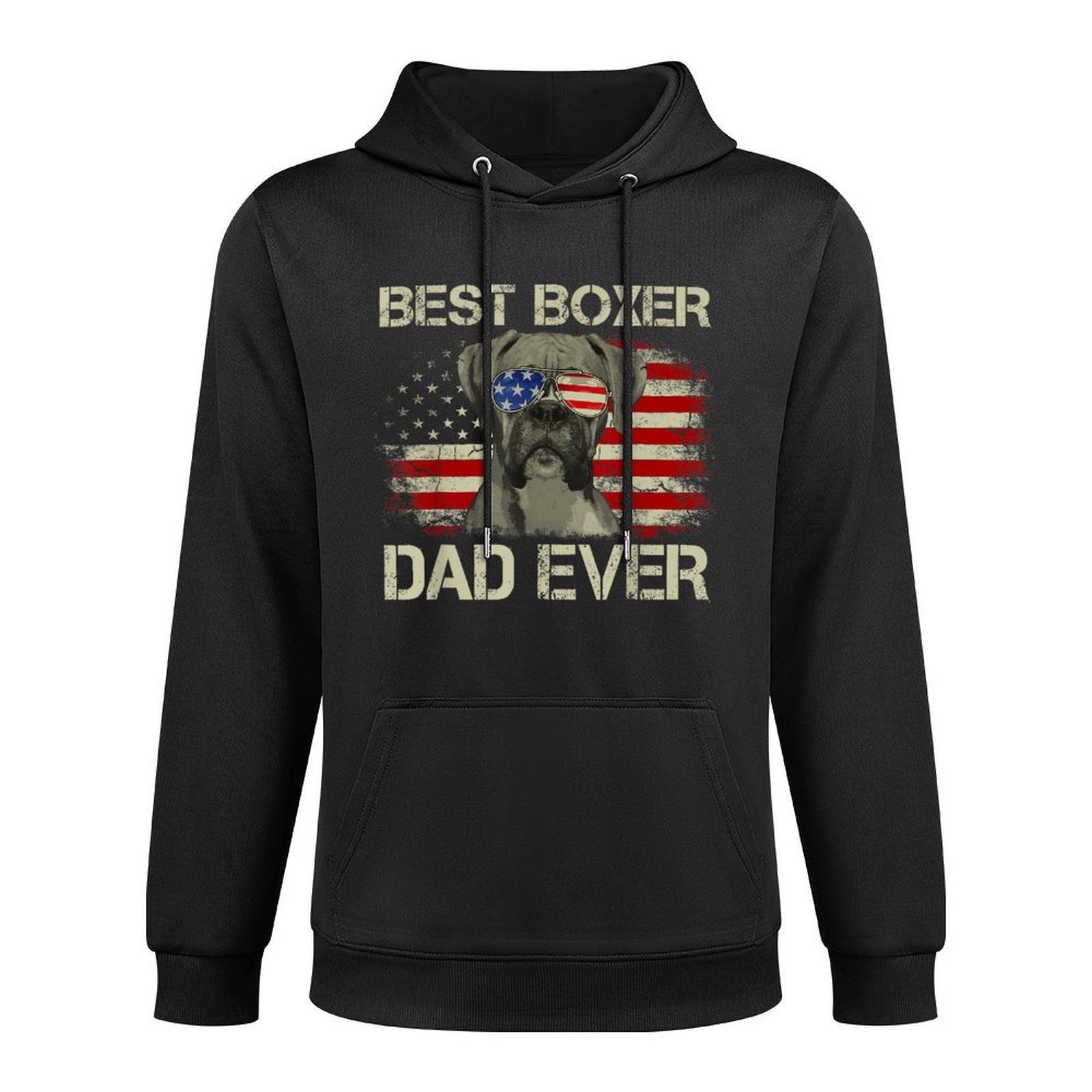 Best Boxer Dad Ever Tshirt Dog Lover American Gift Breathable Fabric Hoodie