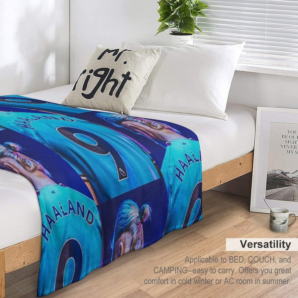 Erling Haaland Travel-friendly Throw Blanket