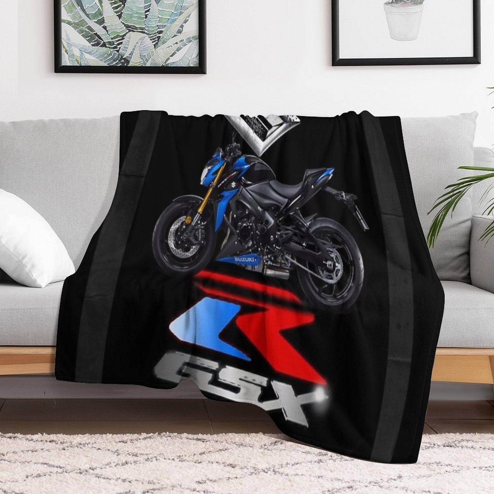 GSX R Lightweight Throw Blanket