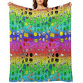BFDI All Characters (Rainbow) Compact Throw Blanket