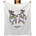Chin N Strap Penguin Waddles Machine-washable Throw Blanket