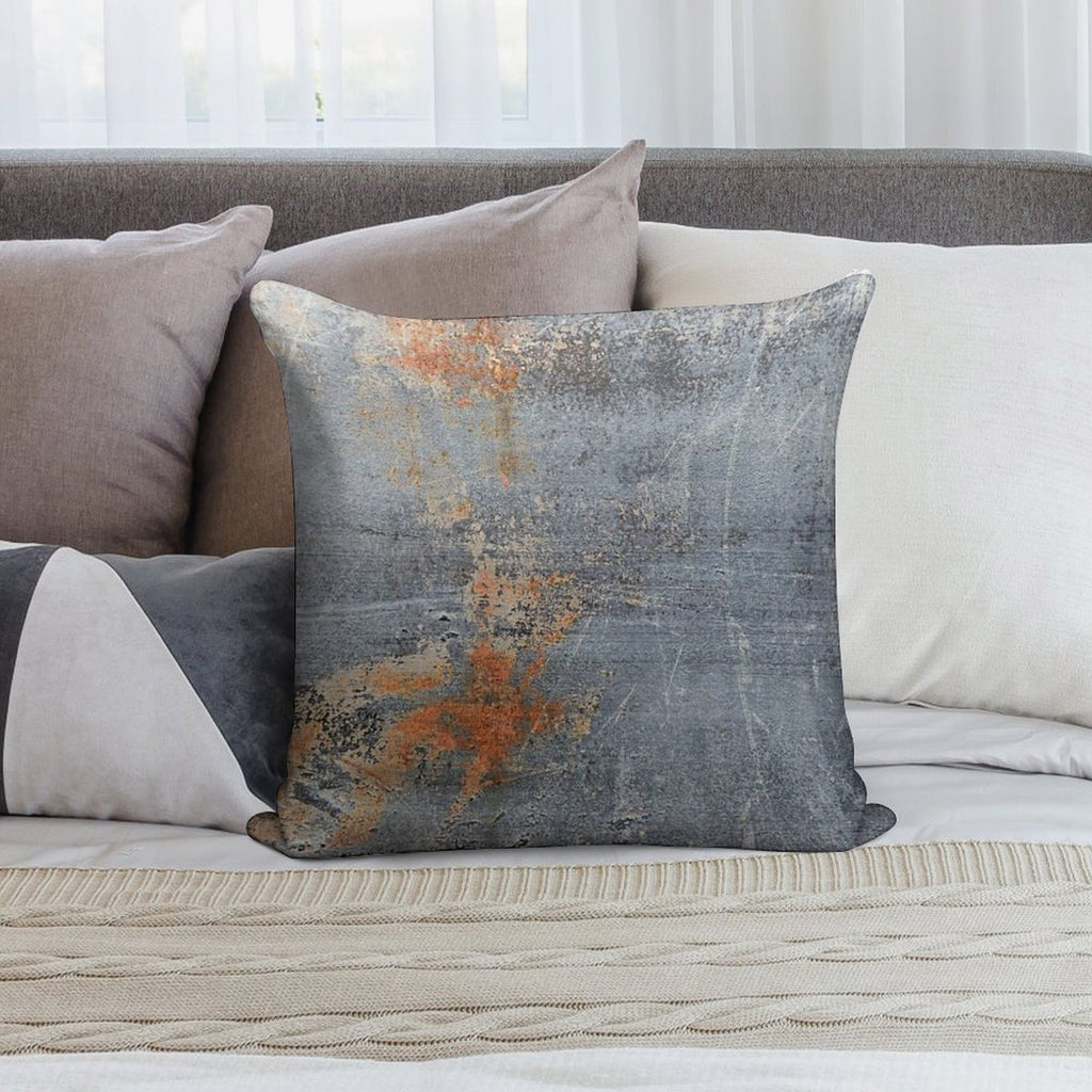 Burn Blue Rust - Alternative II Soft Anti-Pilling Throw Pillow