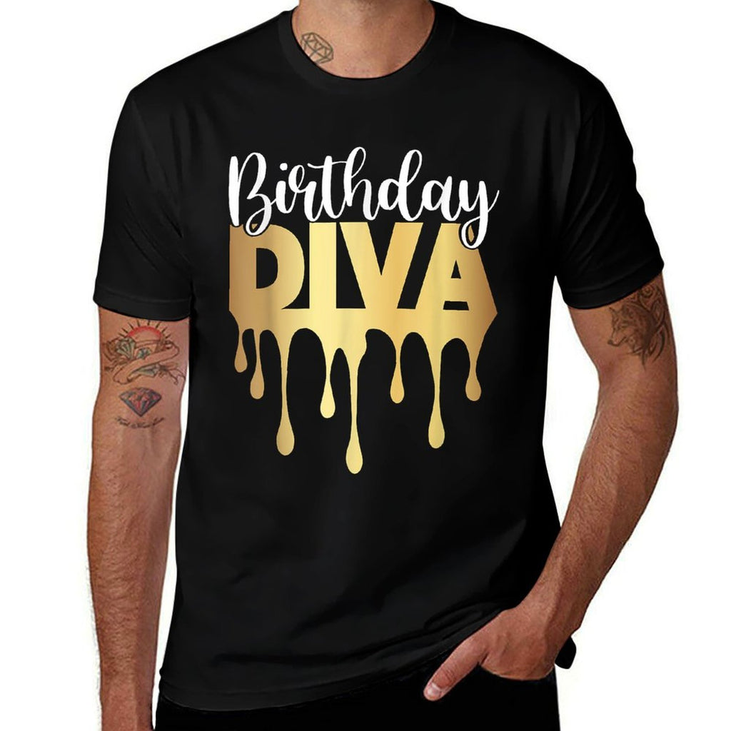 Outstading Gifts for Melanin Birthday Diva - Womens Black - Small  Odor-resistant T-Shirt