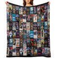 RETRO HORROR VHS ARTWORK - 1987 Easy Care Throw Blanket