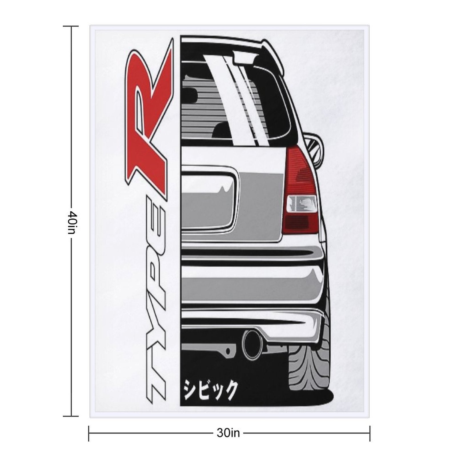 Civic Type R EK9 Multi-functional Throw Blanket