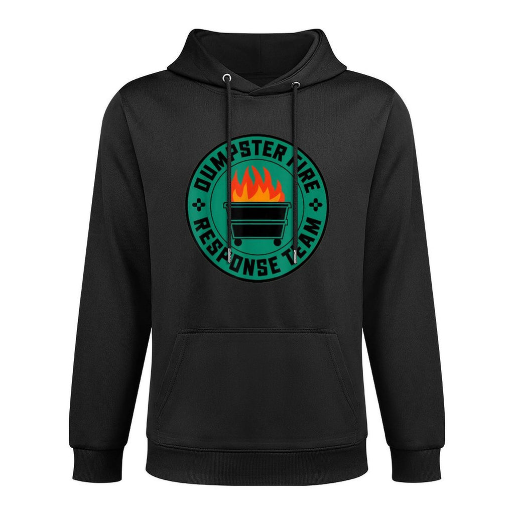 Dumpster Fire Response Team Funny Office Humor Meme Shape Retention Hoodie