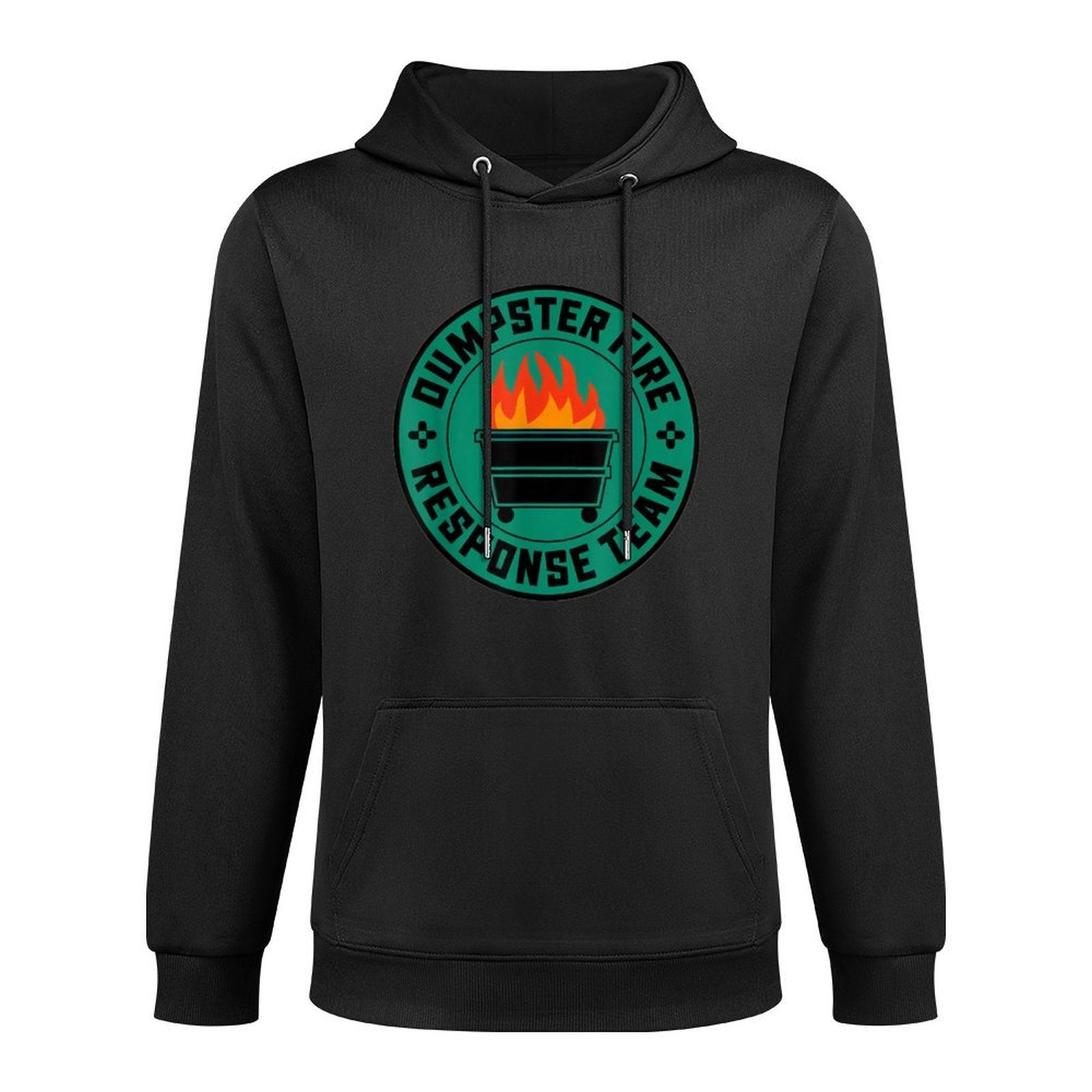 Dumpster Fire Response Team Funny Office Humor Meme Shape Retention Hoodie