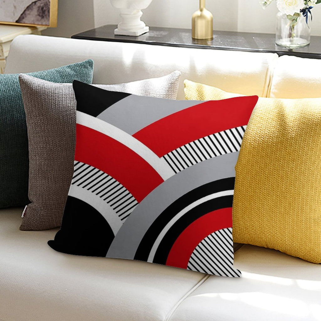 Colorful Geometry Soft Easy Maintenance Throw Pillow