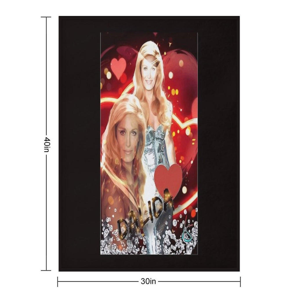 Dalida Plush Throw Blanket