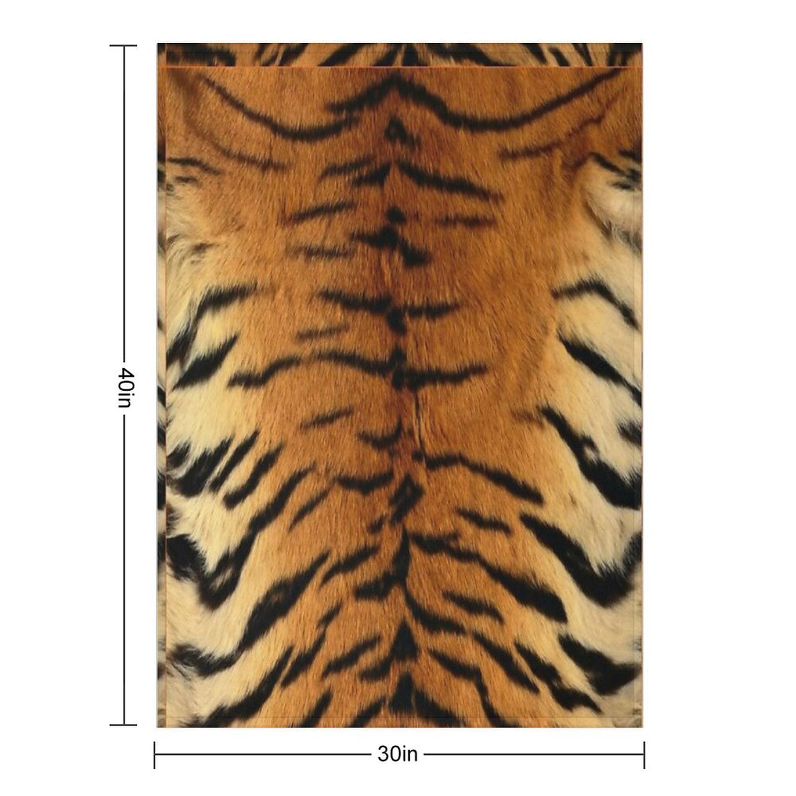 Wild Tiger Pattern Durable Throw Blanket