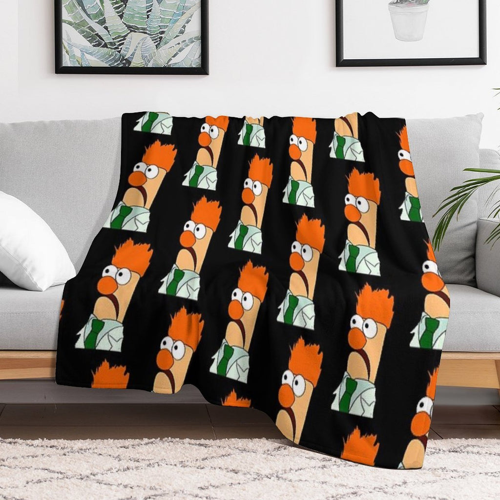 Beaker Comic Portrait (version 23 -  No Background) Easy Care Throw Blanket