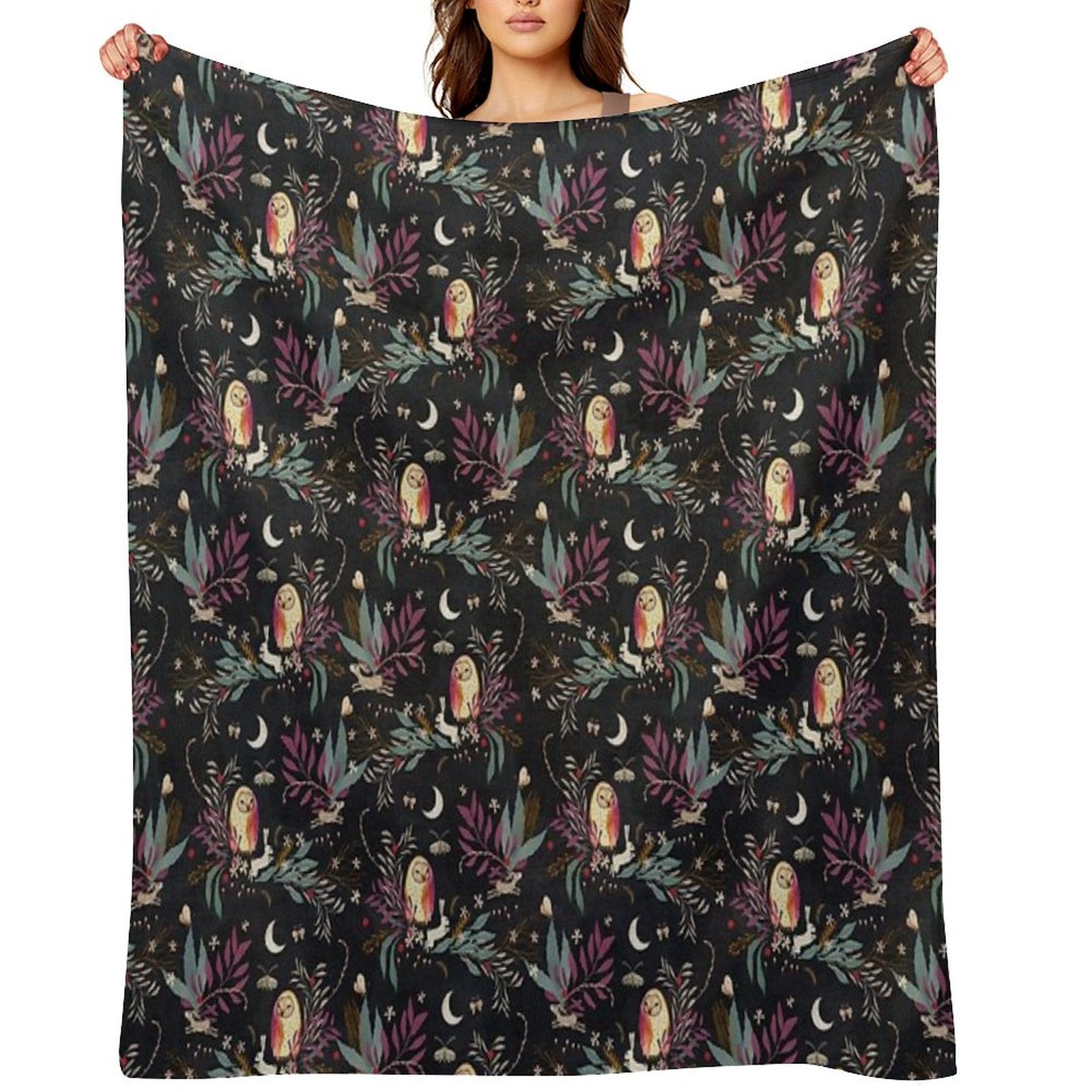 In The Night Garden Eco-conscious Throw Blanket