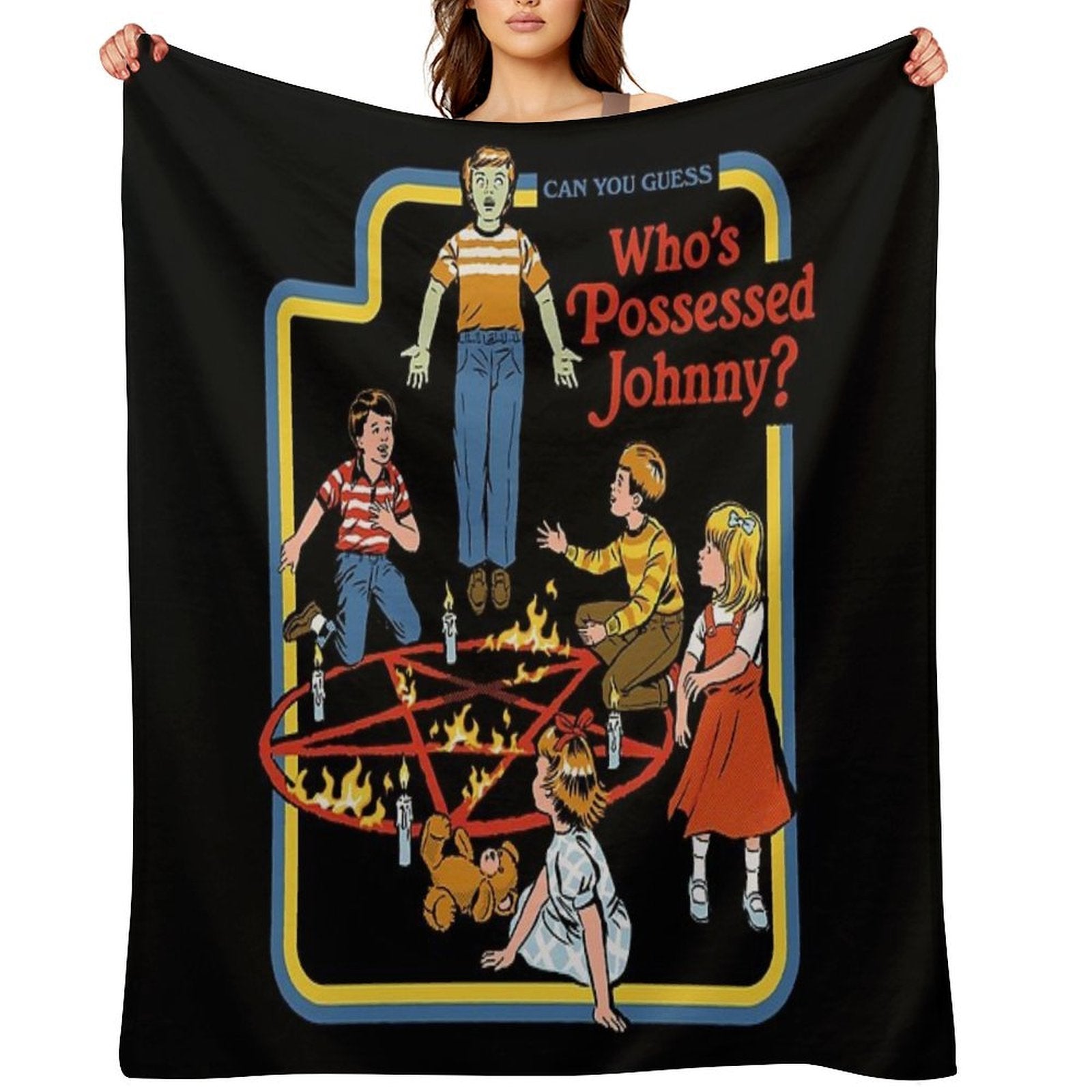 Who's Possessed Johnny Anti-pilling Throw Blanket