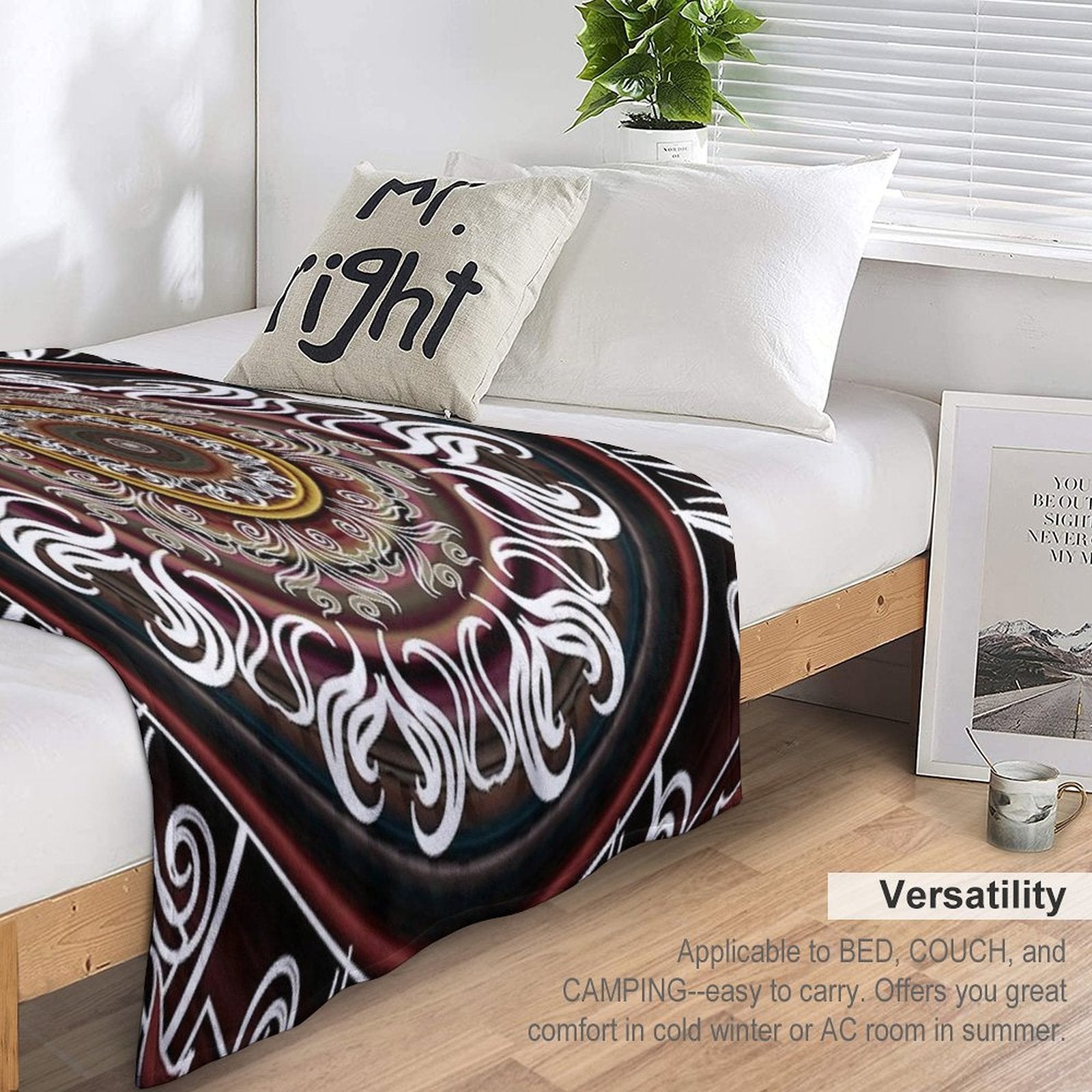 Mandala No. 4 Sustainable Throw Blanket