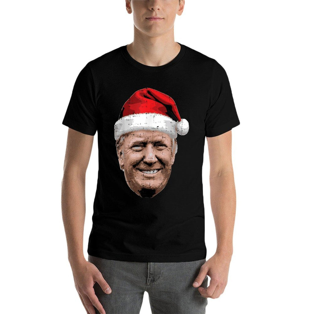 Christmas Trump Face Santa Funny Xmas Meme Men Women Kids  Vintage-inspired T-Shirt