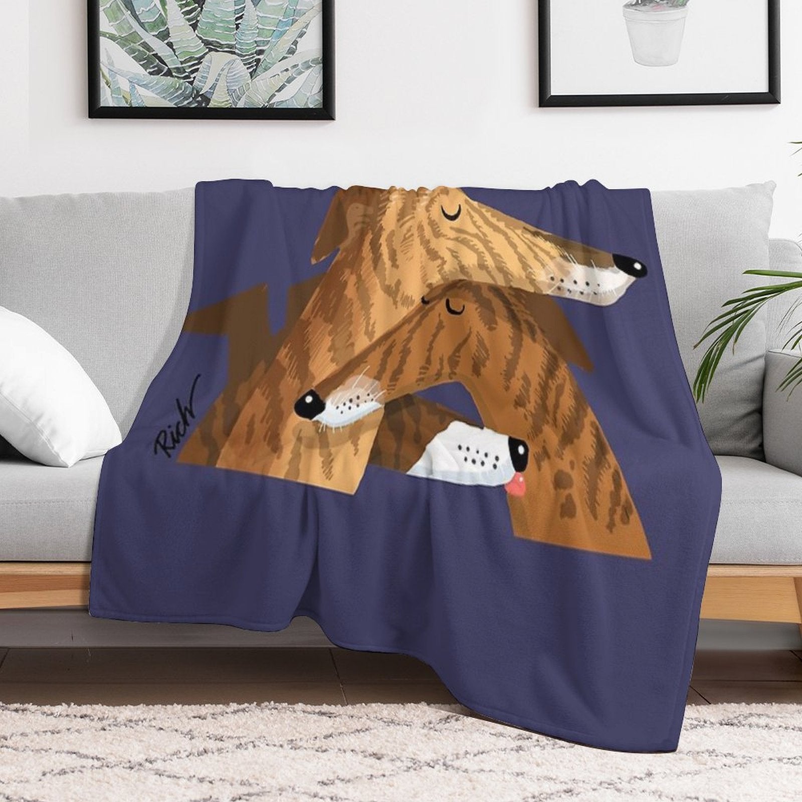 Brindle-ish Allsorts Shrink-resistant Throw Blanket