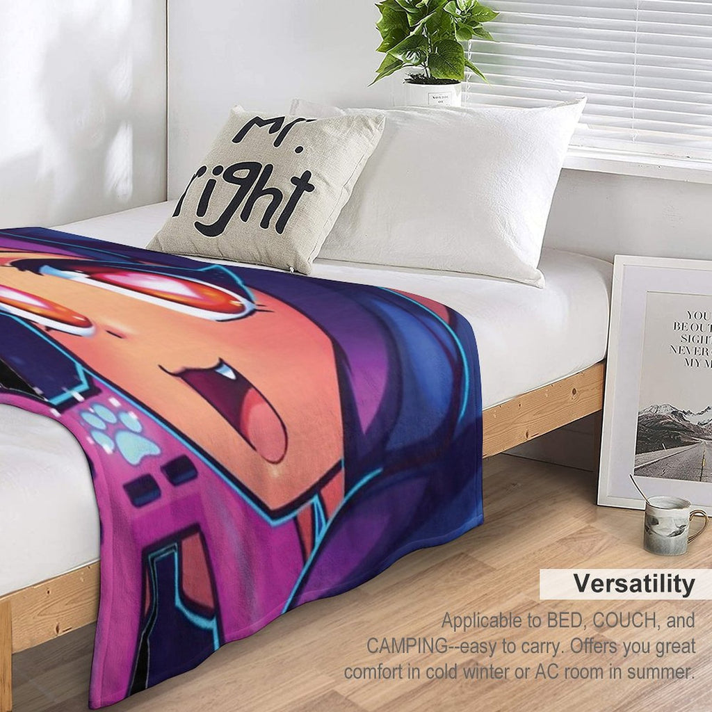 Aphmau with Video Game Durable Throw Blanket