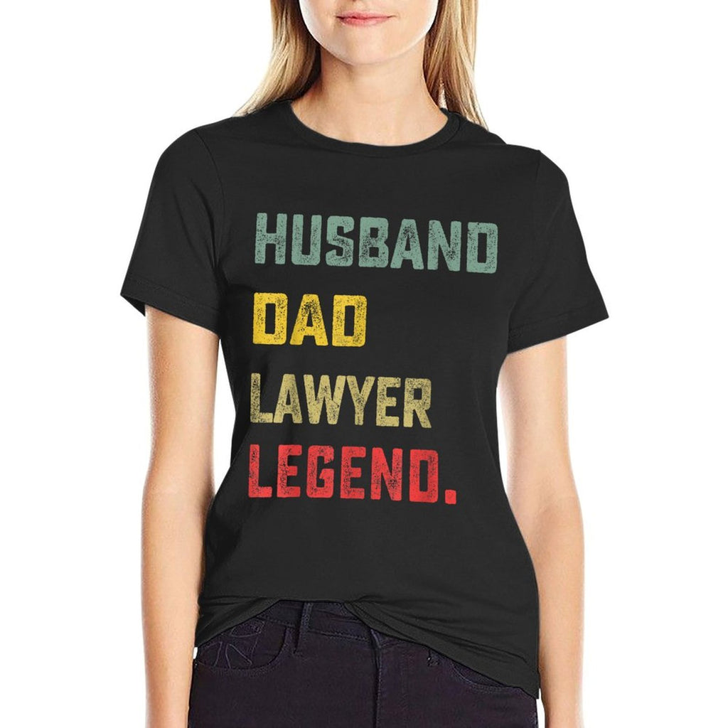 Husband, Dad, Lawyer, Legend Fathers Day Funny  Cotton T-Shirt