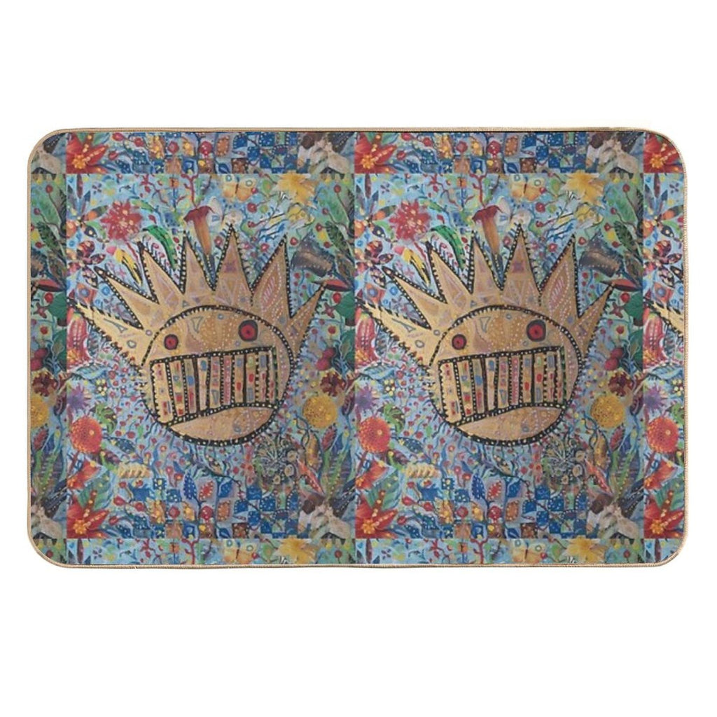 Ween Boognish And Flowers  Fade-Resistant Bath Mat