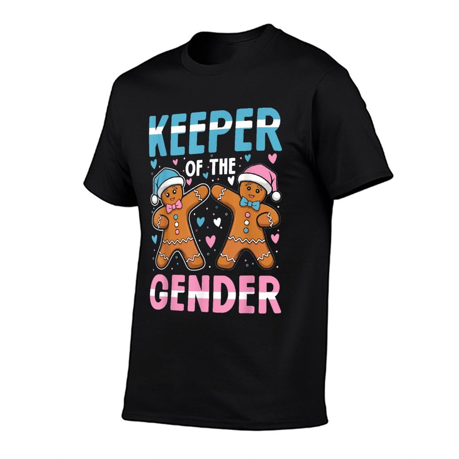 Keeper Of The Gender Funny Gingerbread Gender Reveal Lovers  Polyester Blend T-Shirt