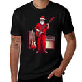 Santa Playing Guitar Bass Christmas Pajama Musician Bassist  Lightweight T-Shirt