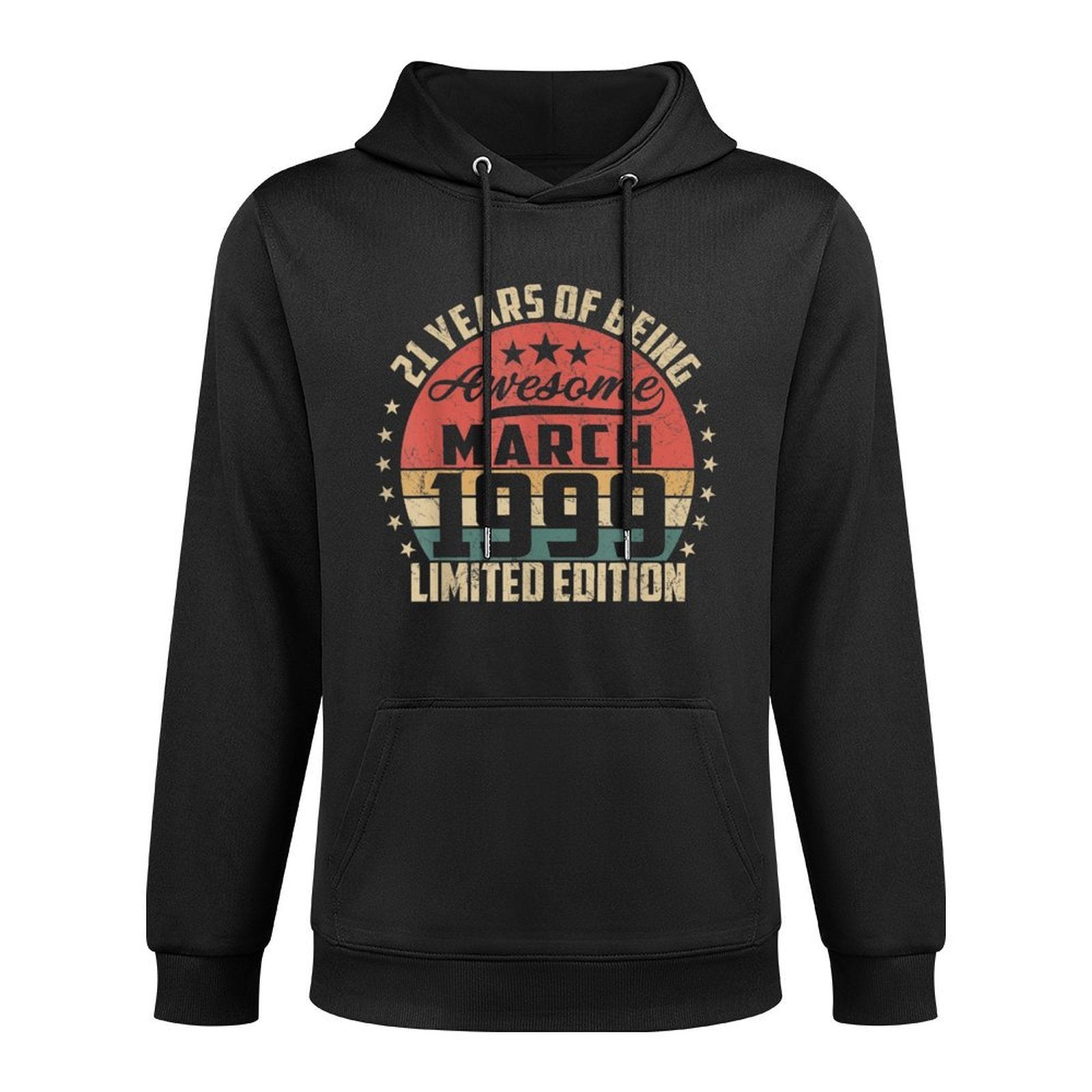 Vintage March 1999 21 Year Old Bday Gifts 21st Birthday Unisex Design Hoodie