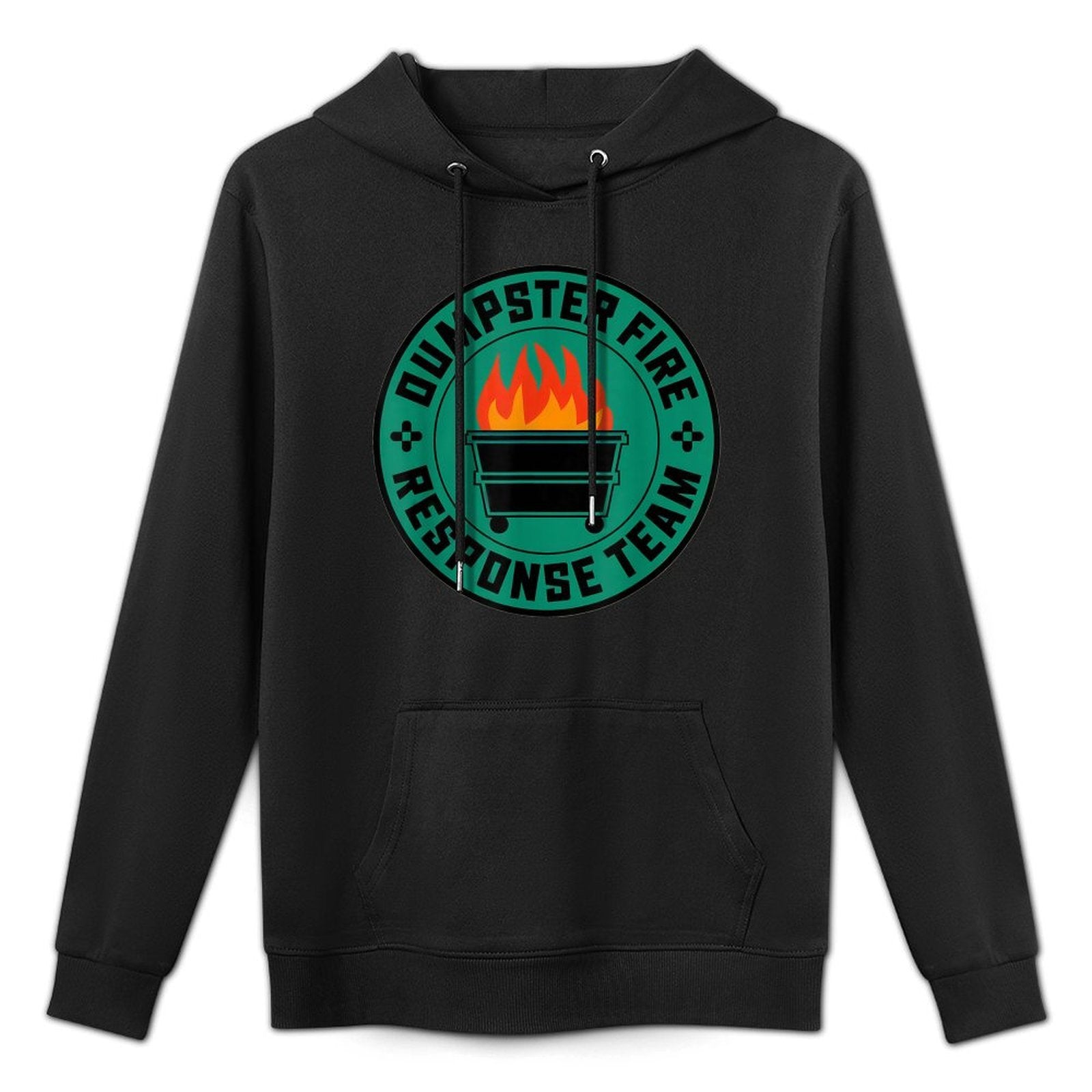 Dumpster Fire Response Team Funny Office Humor Meme Shape Retention Hoodie
