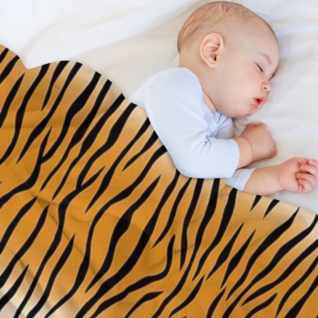 Tiger Fur Texture Pattern Comfort Throw Blanket